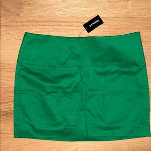 Express Green Mini Skirt